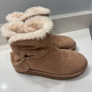 UGG Cream Plush Lined Boots